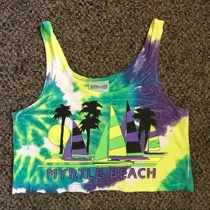 Myrtle Beach Tie Dye Crop Top
